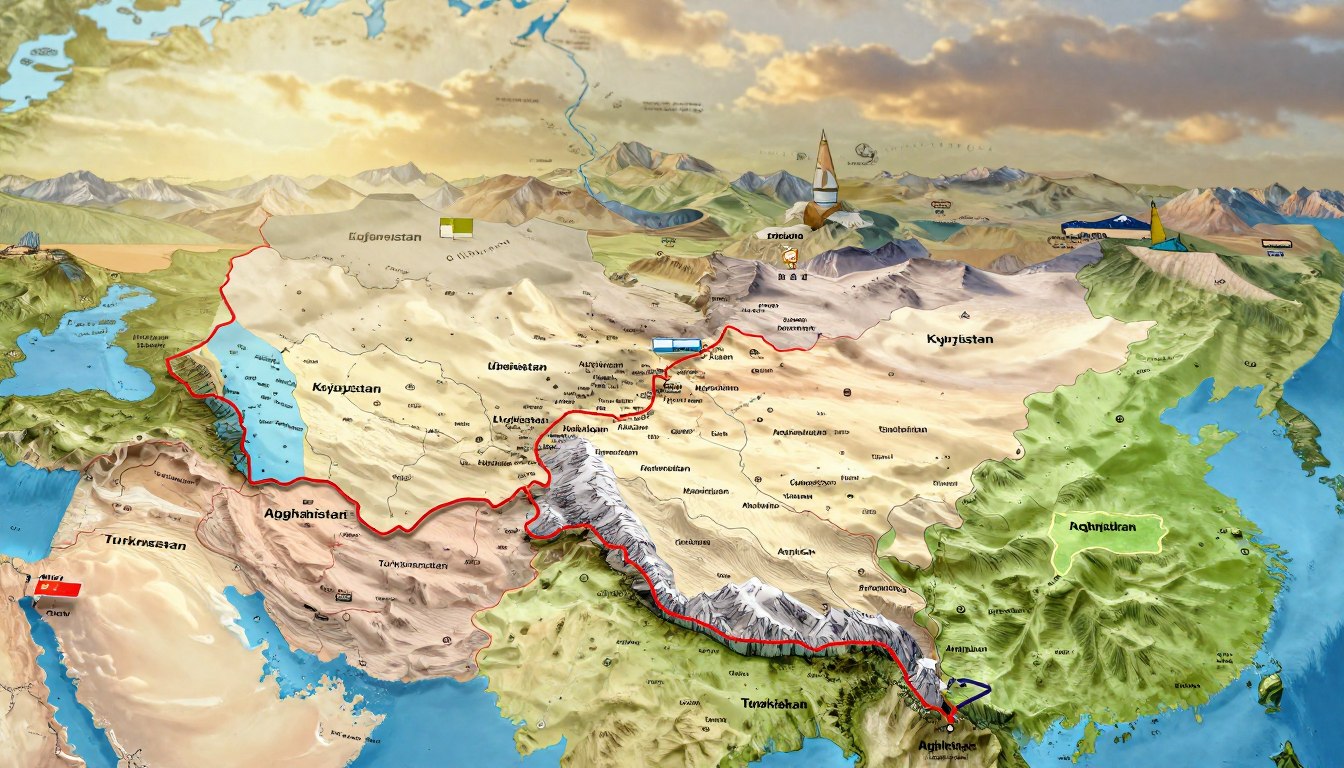 Z kim graniczy Uzbekistan